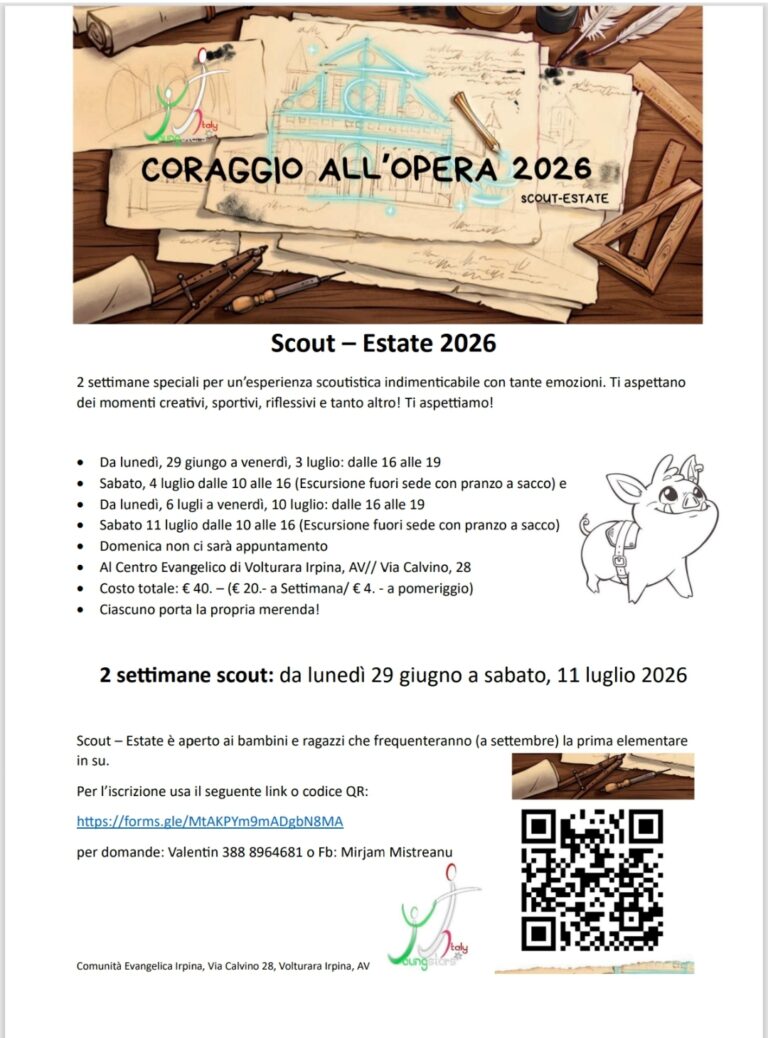 Locandina Estate Scout 2026 a Volturara Irpina