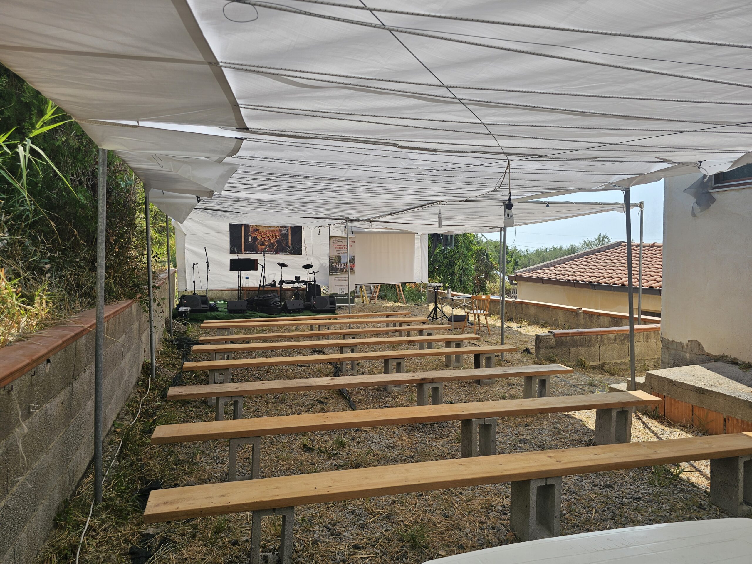 L'area sopra la casa 